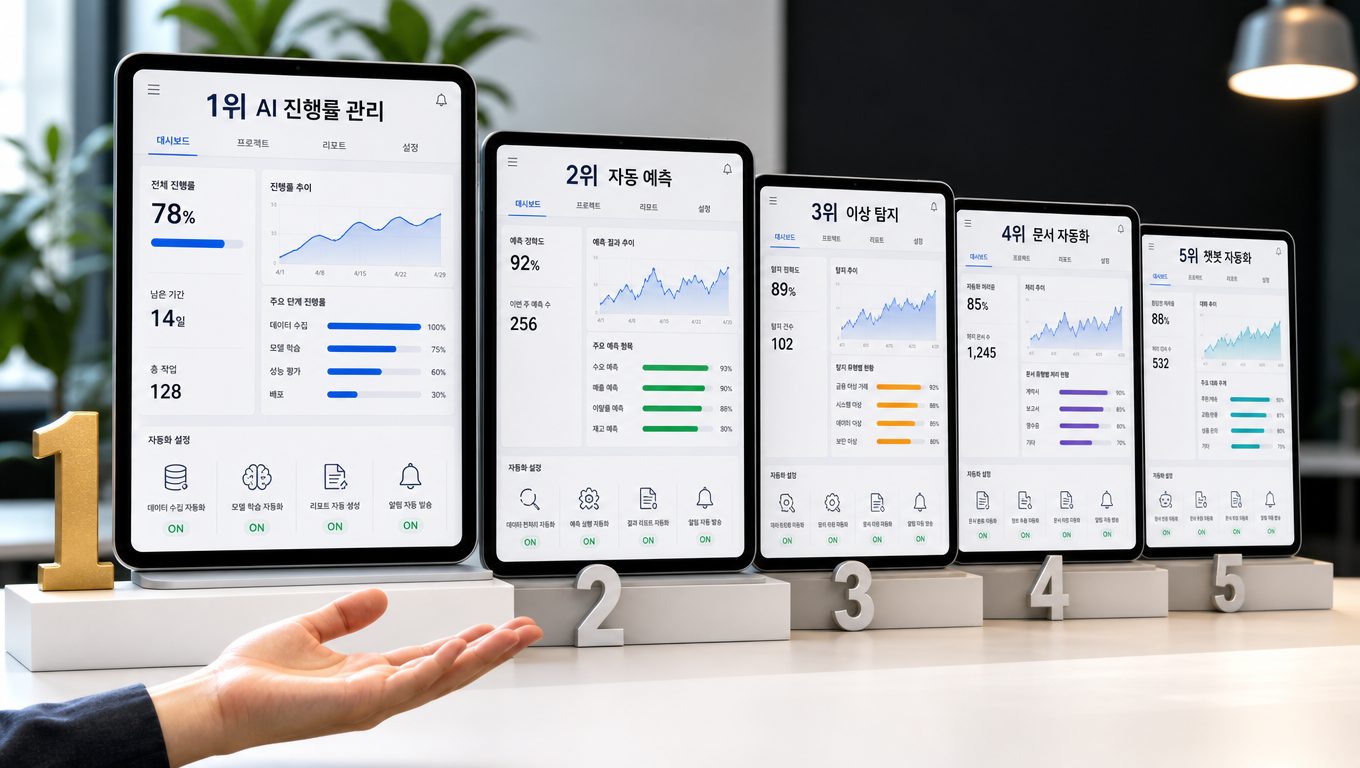 AI 프로젝트 진행률 관리 도구의 기능과 도입 검증